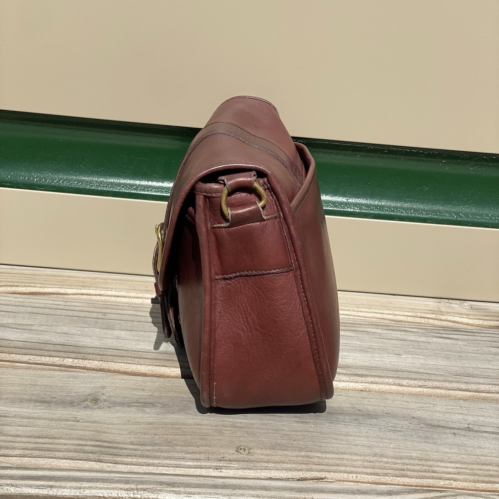 Vintage Coach Burgundy Chelsea Bag 9894 Crossbody Bag United States Pre-1994 - Picture 5 of 16